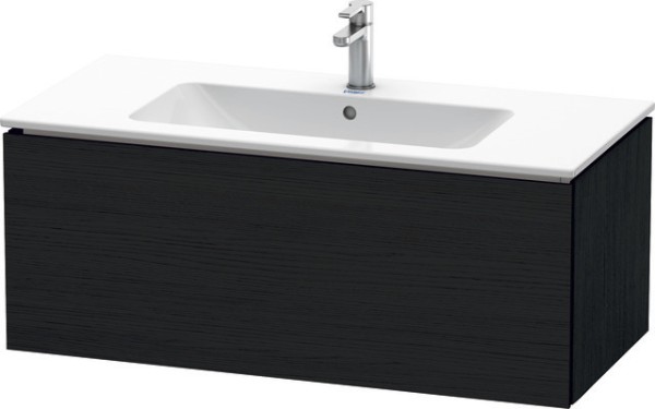 Duravit L-Cube Waschtischunterbau wandhängend Eiche Schwarz Matt 1020x481x400 mm - LC6142016160A00