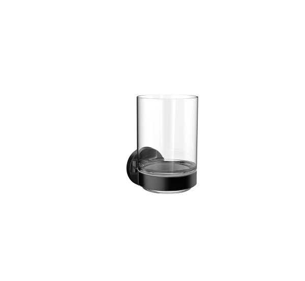 emco round Glashalter Glasteil satiniert, schwarz, 432013300