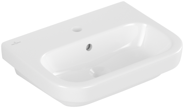 Villeroy & Boch Handwaschbecken Architectura 4373 500x380mm, 1 Hahnloch m Überlauf Weiß Alpin C, 437