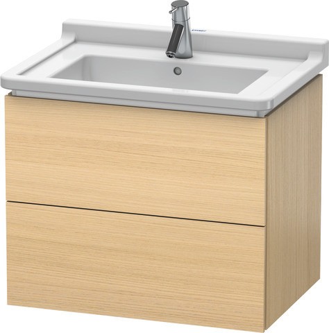 Duravit L-Cube Waschtischunterbau wandhängend Mediterrane Eiche Matt 670x469x558 mm - LC626407171