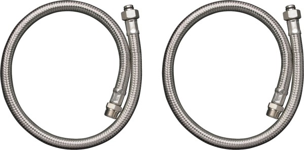 Hansgrohe Anschlußschlauch-Set 2-Loch Thermostat f.Wannenrand heiss/kalt, 96387000