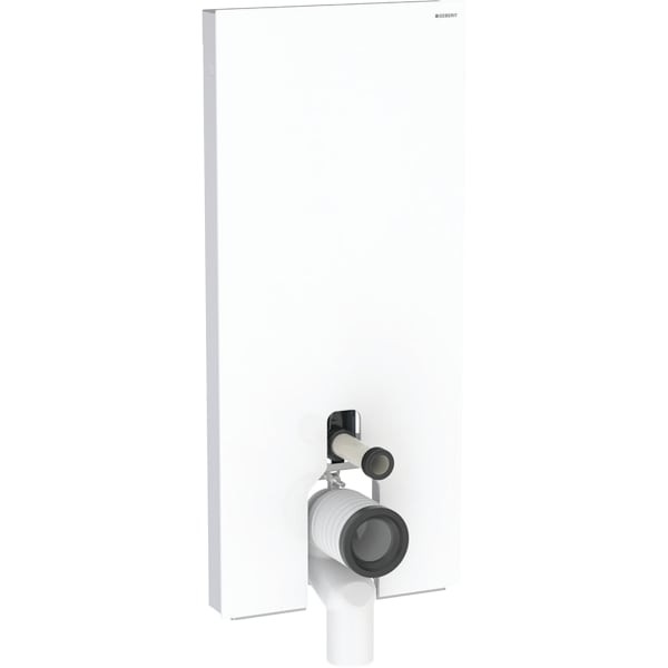 Geberit Monolith Sanitärmodul für Stand-WC 114 cm Glas weiß, 131033SI5