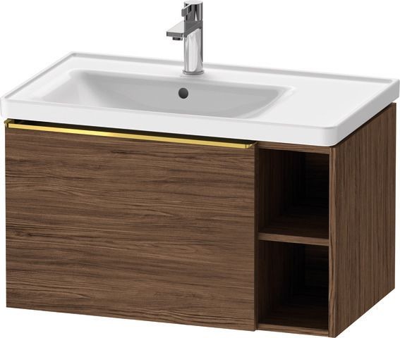 Duravit D-Neo Waschtischunterbau wandhängend Nussbaum dunkel Matt 784x452x440 mm - DE4258034210000