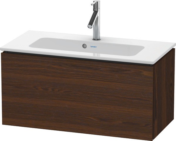 Duravit L-Cube Waschtischunterbau wandhängend Nussbaum gebürstet Matt 820x391x400 mm - LC6157069690E