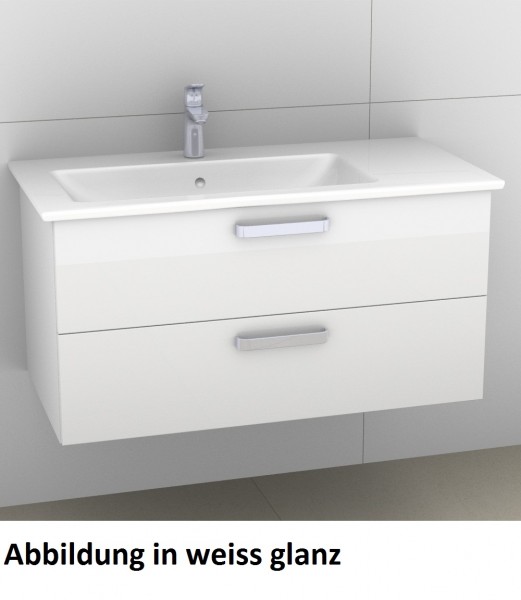 Artiqua 414 Waschtischunterschrank für Venticello 4134R1 Quarzgrau Hochglanz Select, 414-WU2L-V110-7