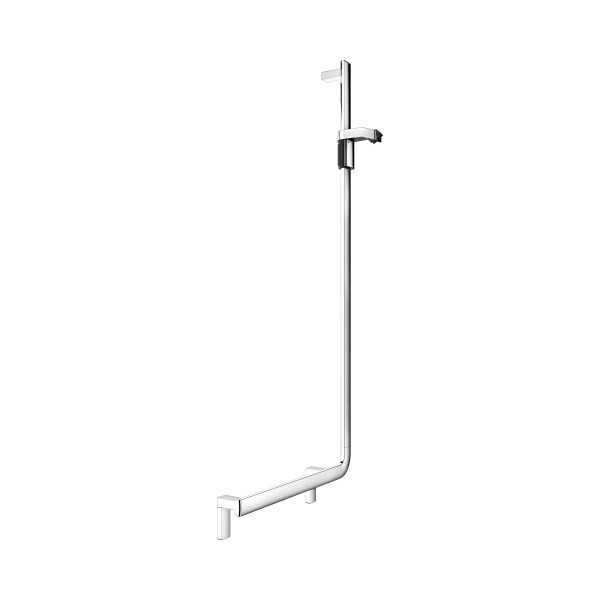 KEUCO AXESS Winkelgriff 90° mit Brauseschieber rechts, Metall, B: 58,1 x H: 130,1 cm, 35006011301
