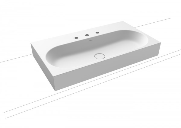 Kaldewei Aufsatzwaschtisch Centro, Modell 3058 ohne Überlauf 900x500, 903106013711
