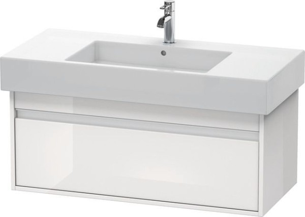 Duravit Ketho Waschtischunterbau wandhängend Weiß Hochglanz 1000x455x410 mm - KT669102222