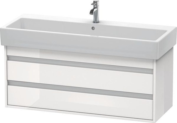 Duravit Ketho Waschtischunterbau wandhängend Weiß Hochglanz 1150x440x480 mm - KT663902222