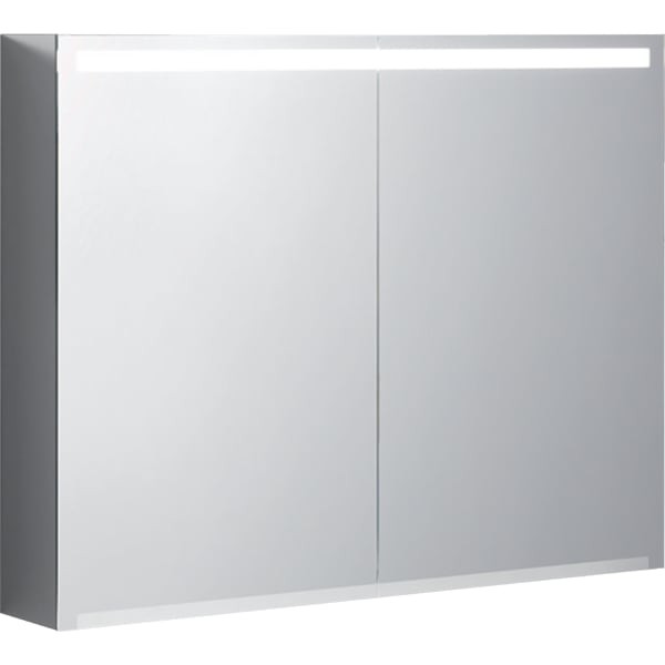 Geberit Option Spiegelschrank mit Beleuchtung zwei Türen, 90x70x15cm, 500583001