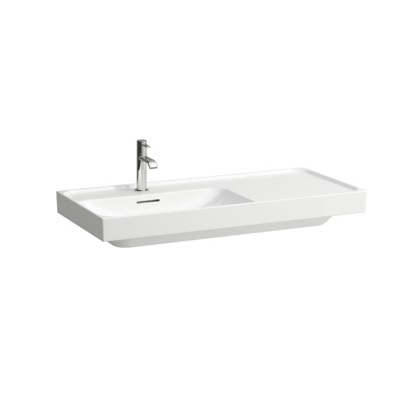 LAUFEN Waschtisch MEDA 460x1000x160 Ablage rechts 1 Hl. o.Ül. LCC weiß, H8171184001111