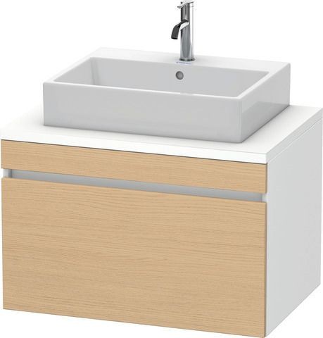 Duravit DuraStyle Konsolenwaschtischunterbau wandhängend Natur Eiche & Weiß Matt 800x548x512 mm - DS