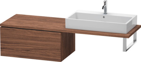 Duravit L-Cube Unterschrank für Konsole Nussbaum dunkel Matt 820x547x400 mm - LC583902121