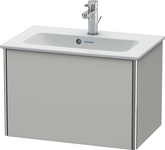 Duravit XSquare Waschtischunterbau wandhängend Betongrau Matt 610x388x400 mm - XS406500707