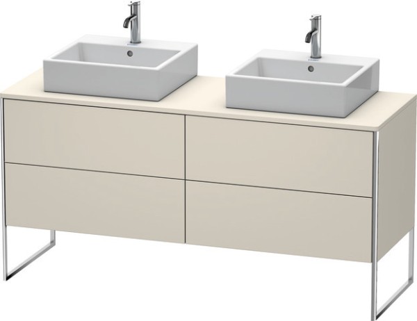 Duravit XSquare Konsolenwaschtischunterbau bodenstehend Taupe Matt 1600x548x778 mm - XS4927B9191
