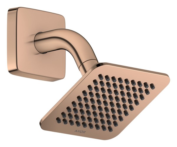 Hansgrohe Kopfbrause 120/120 1jet AXOR Citterio C mit Brausearm polished red gold, 28810300