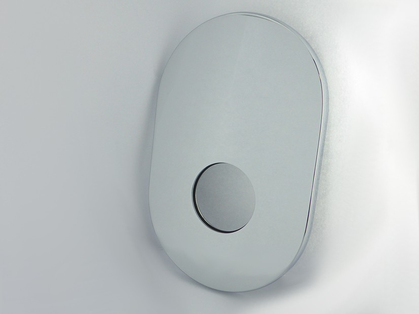 Steinberg Schub-Rosette oval 120x185 mm zu UP 010 2110 für 100/111/170 2243, chrom, 099 9864 099 9864