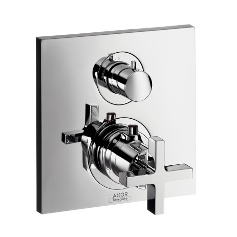 Hansgrohe Thermostat Unterputz Axor Citterio F-Set chrom m.Absperrventil/Kreuzgriff, 39705000