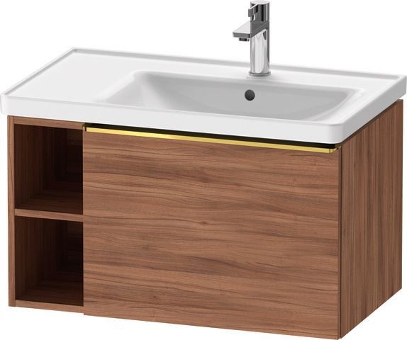 Duravit D-Neo Waschtischunterbau wandhängend Nussbaum Matt 784x452x440 mm - DE4257034790000