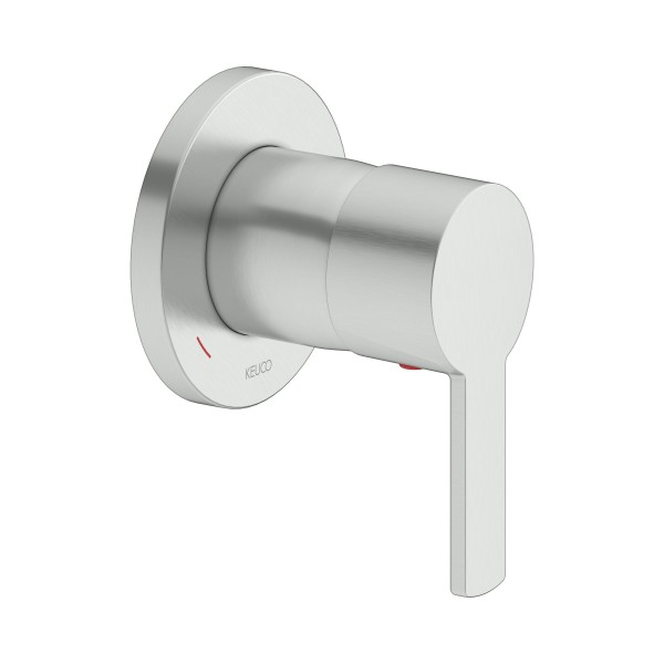 Keuco Einhebelmischer Unterputz Plan blue 53951, Edelstahl-finish, 53951060001