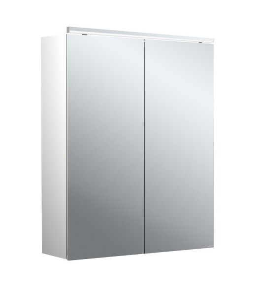 emco Lichtspiegelschrank pure II Classicleuchte, Aufputz, mit Waschtischbeleuchtung, 2 Tür, 600 mm,