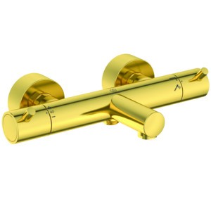 Ideal Standard Badethermostat Aufputz Ceratherm T125 Pin-Griffe Brushed Gold, A7588A2