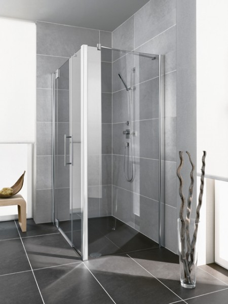 Kermi Seitenwand Pasa XP UWD 0800x2000, silber mattglanz, ESG Opaco mit KermiClean