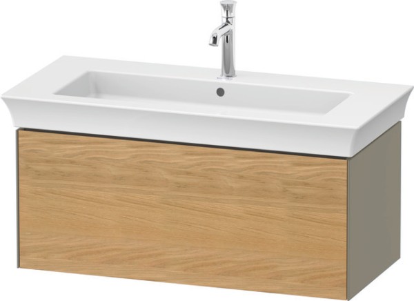 Duravit White Tulip Waschtischunterbau wandhängend Natur Eiche & Stein Grau Matt & Hochglanz 984x458