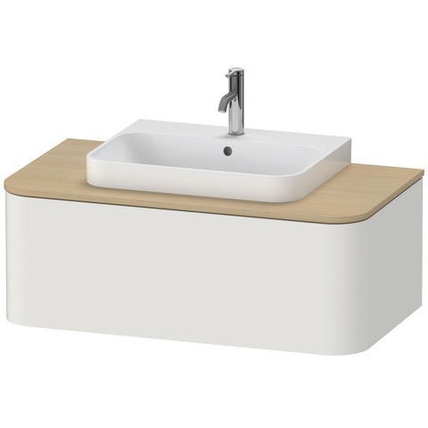 Duravit Happy D.2 Plus Konsolenwaschtischunterbau wandhängend Nordic Weiß Seidenmatt 1000x550x354 mm