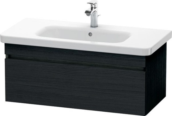 Duravit DuraStyle Waschtischunterbau wandhängend Eiche Schwarz Matt 930x448x398 mm - DS638201616
