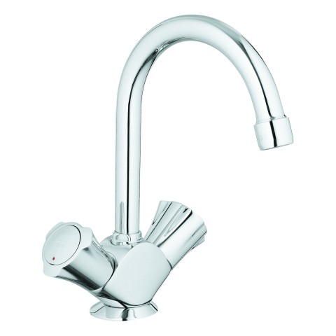 GROHE Zweigriff-WT-Batt. Costa 21375 Zugst.-Abl.grt. flex. A.-Schläuche chrom