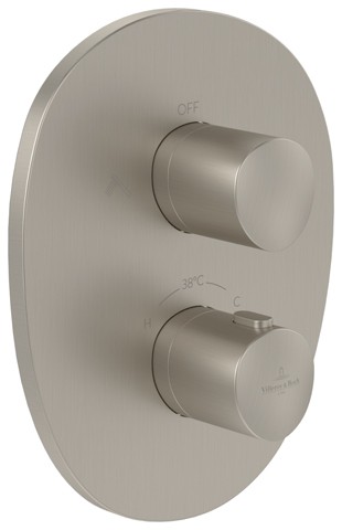 Villeroy & Boch Unterputz-Thermostat 2-Mengereg Antao 184x221x134mm Brushed Nickel Matt