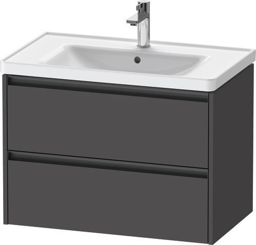 Duravit Ketho.2 Waschtischunterbau wandhängend Graphit Matt 784x455x549 mm - K25283049490000