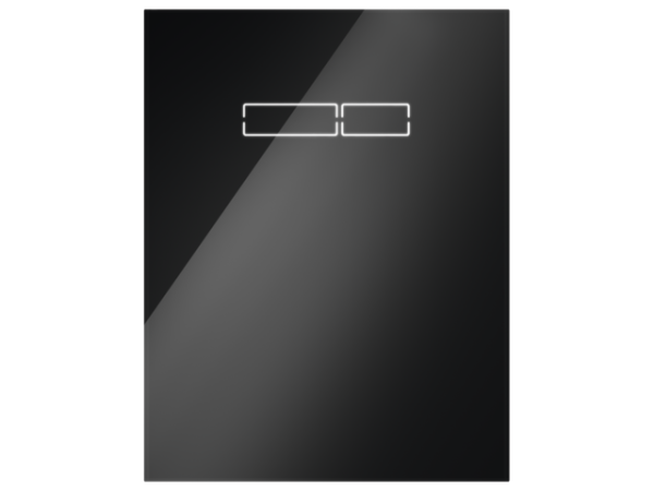 TECElux Betätigungsglasplatte mit sen-Touch Elektronik Glas schwarz, 9650003