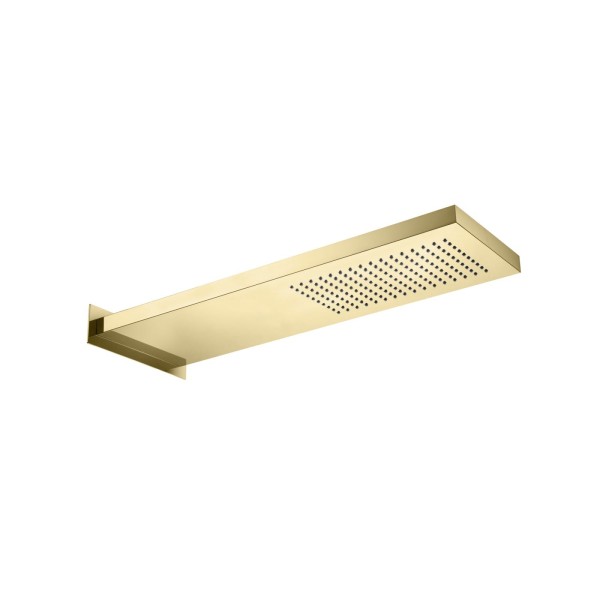 Herzbach LIVING SPA Wand-Regenbrause 537x165mm PVD Gold, 30.661700.1.03