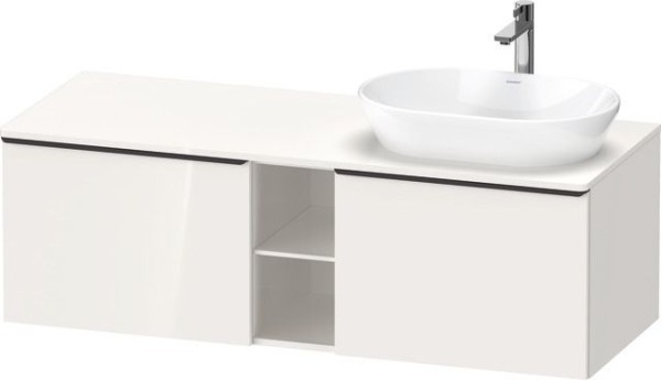 Duravit D-Neo Konsolenwaschtischunterbau wandhängend Weiß Hochglanz 1400x550x459 mm - DE4950RBD22000
