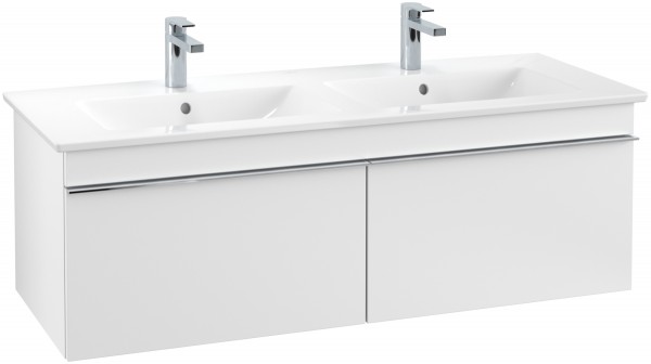 Villeroy & Boch Waschtischunterschrank Venticello A93901MS, B:1253, H:420, T:502mm, Weiß Matt