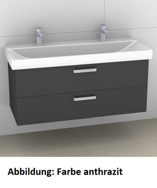 Artiqua 413 Waschtischunterschrank für Xeno 2 500550, (ehem. 127025) Oxid Hellgrau quer, 413-WU2L-K1