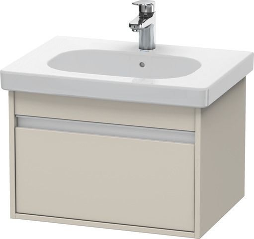 Duravit Ketho Waschtischunterbau wandhängend Taupe Matt 600x455x410 mm - KT667009191