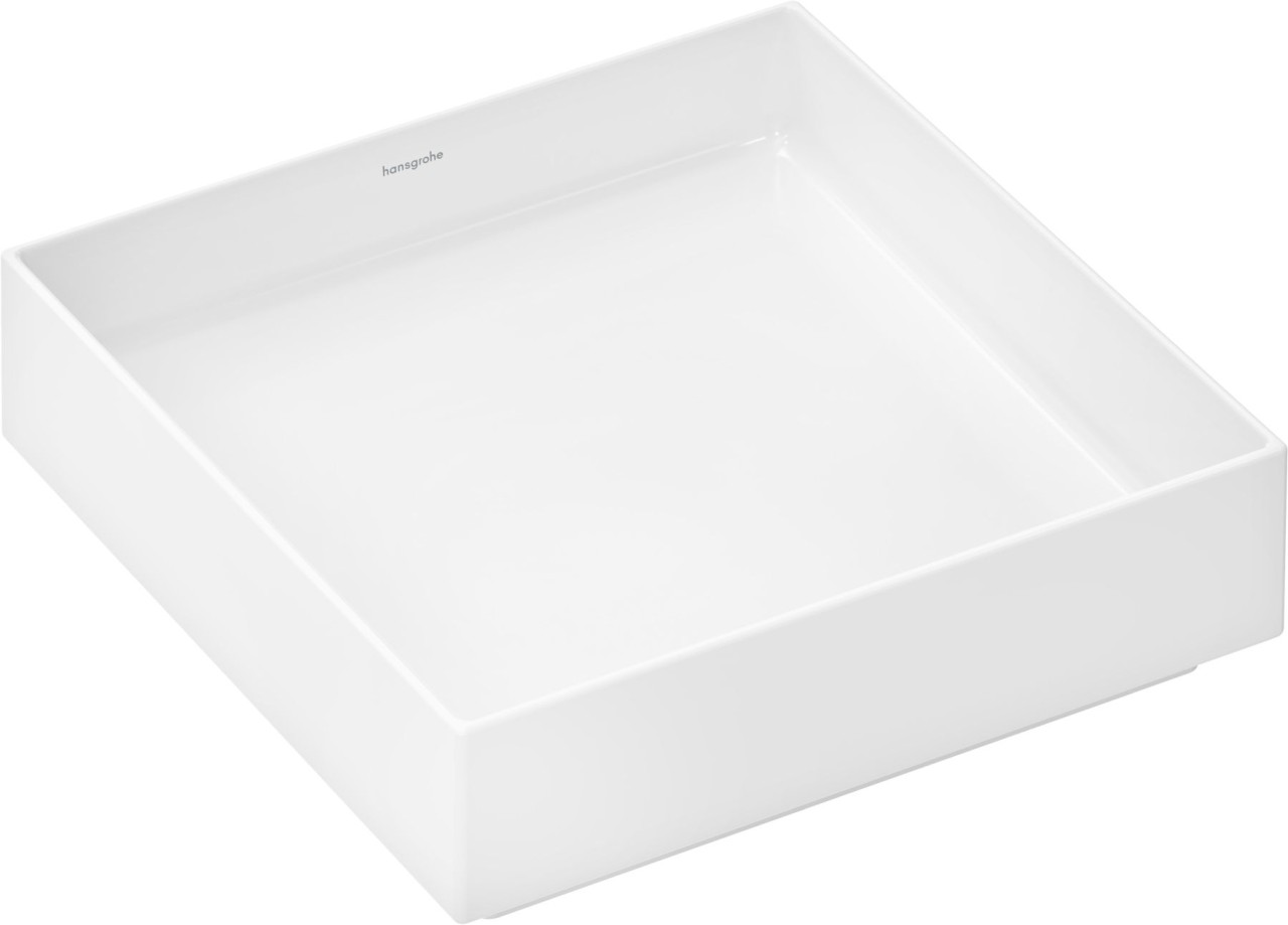 Hansgrohe Xuniva Evo E Aufsatzwaschtisch 400/400 ohne Hahnloch und Überlauf, SmartClean, HygieneEffe 63007450