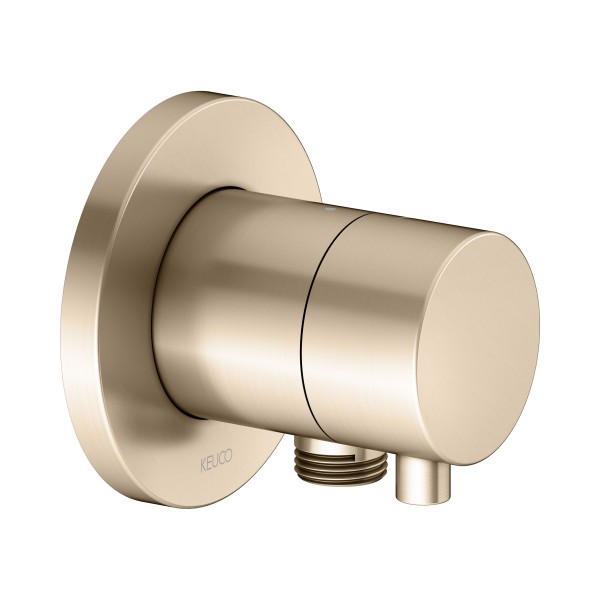 Keuco Absperrventil IXMO Comfort 59541,rund Schlauchanschluss, Bronze gebürstet,59541031101