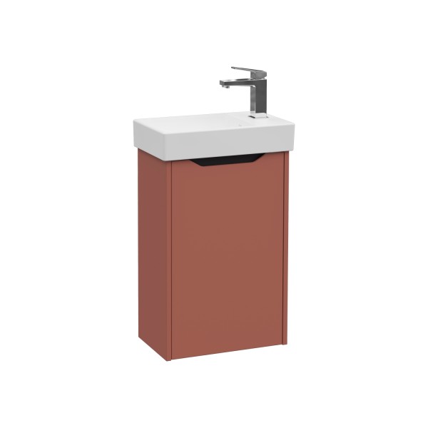 VitrA New Integra Square Set Handwaschbecken mit Unterschrank 1 Tür Türanschlag rechts Matt,80070