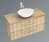 Neuesbad System 1 Neuesbad System 1 Waschplatz Komplett-Set, oval, B:975, T:440, H:480 mm