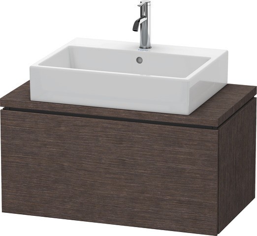 Duravit L-Cube Konsolenwaschtischunterbau wandhängend Eiche dunkel gebürstet Matt 820x477x400 mm - L