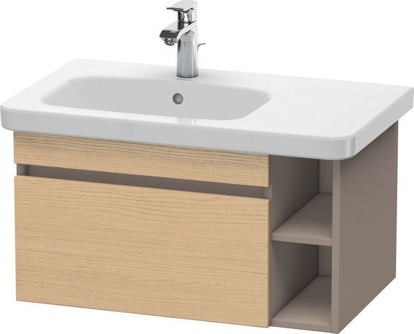 Duravit DuraStyle Waschtischunterbau wandhängend Natur Eiche & Basalt Matt 730x448x398 mm - DS639403