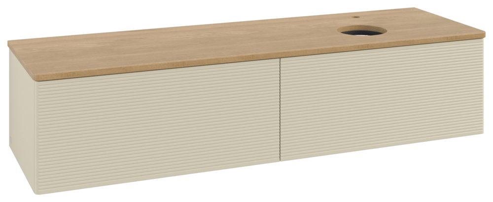 Villeroy & Boch Waschtischunterschrank Antao L38_5 1600x360x500mm mit Beleuchtung mit Struktur FK/AP L38151HJ