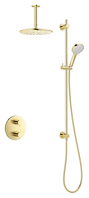 Damixa SR 2 - Unterputz Thermostat Duschsystem, Edelmessing PVD, 571297700 571297700