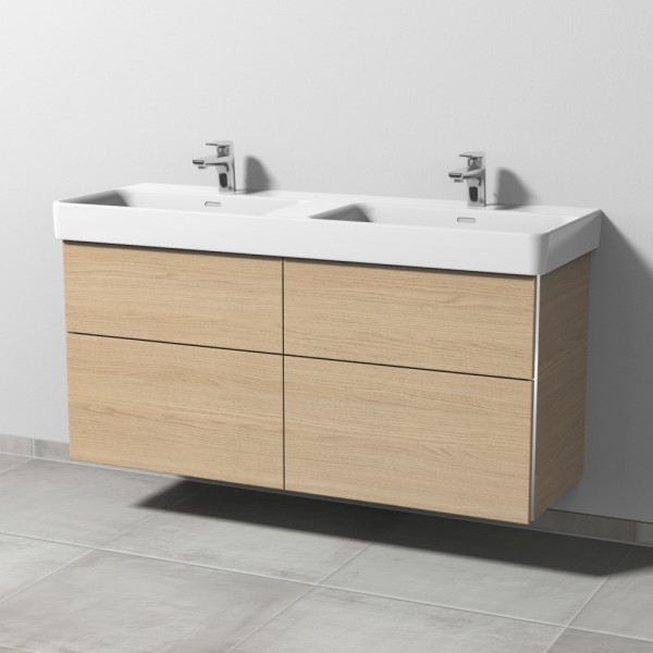 Sanipa 3way Waschtischunterbau zu Laufen Pro S Waschtisch mit 4 Auszügen, Eiche-Nordic
