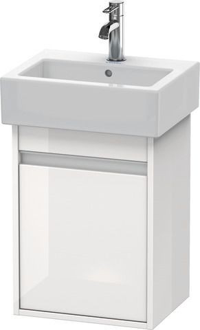 Duravit Ketho Waschtischunterbau wandhängend Weiß Hochglanz 400x320x550 mm - KT6630L2222