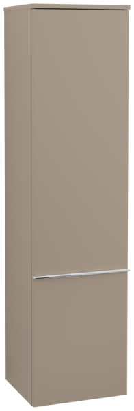Villeroy & Boch Hochschrank Venticello 404x1546x372mm 1 Tür Anschlag (Scharnier) links Taupe